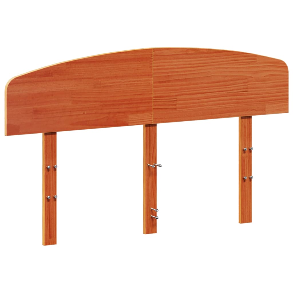 Hoofdbord 135 cm massief grenenhout wasbruin is nu te koop bij PeponiXL, paradijselijk wonen!