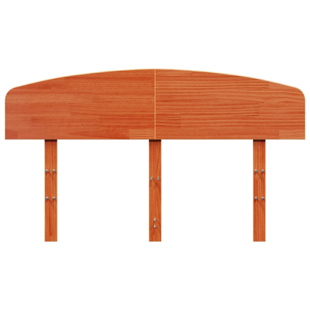 Hoofdbord 135 cm massief grenenhout wasbruin is nu te koop bij PeponiXL, paradijselijk wonen!