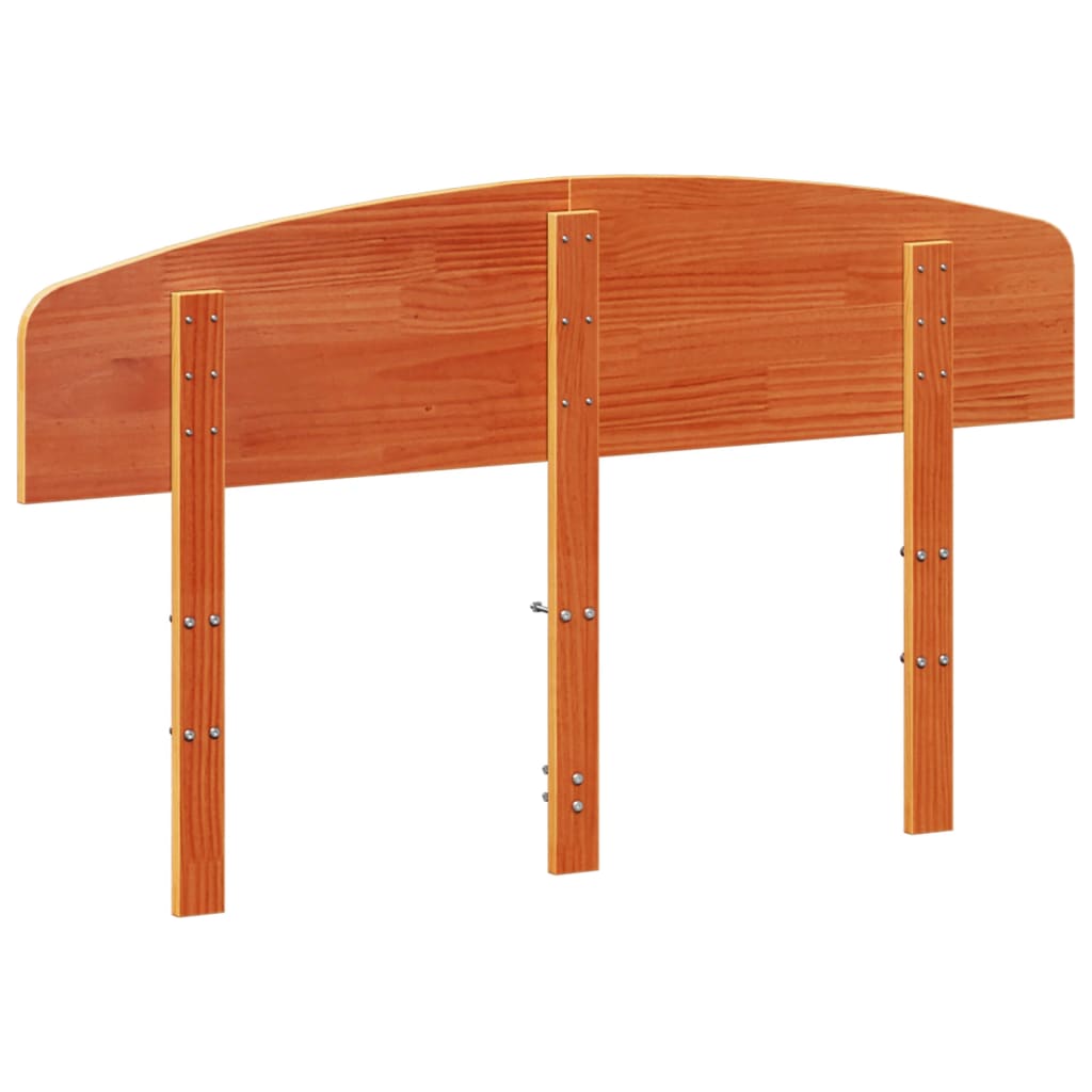Hoofdbord 135 cm massief grenenhout wasbruin is nu te koop bij PeponiXL, paradijselijk wonen!
