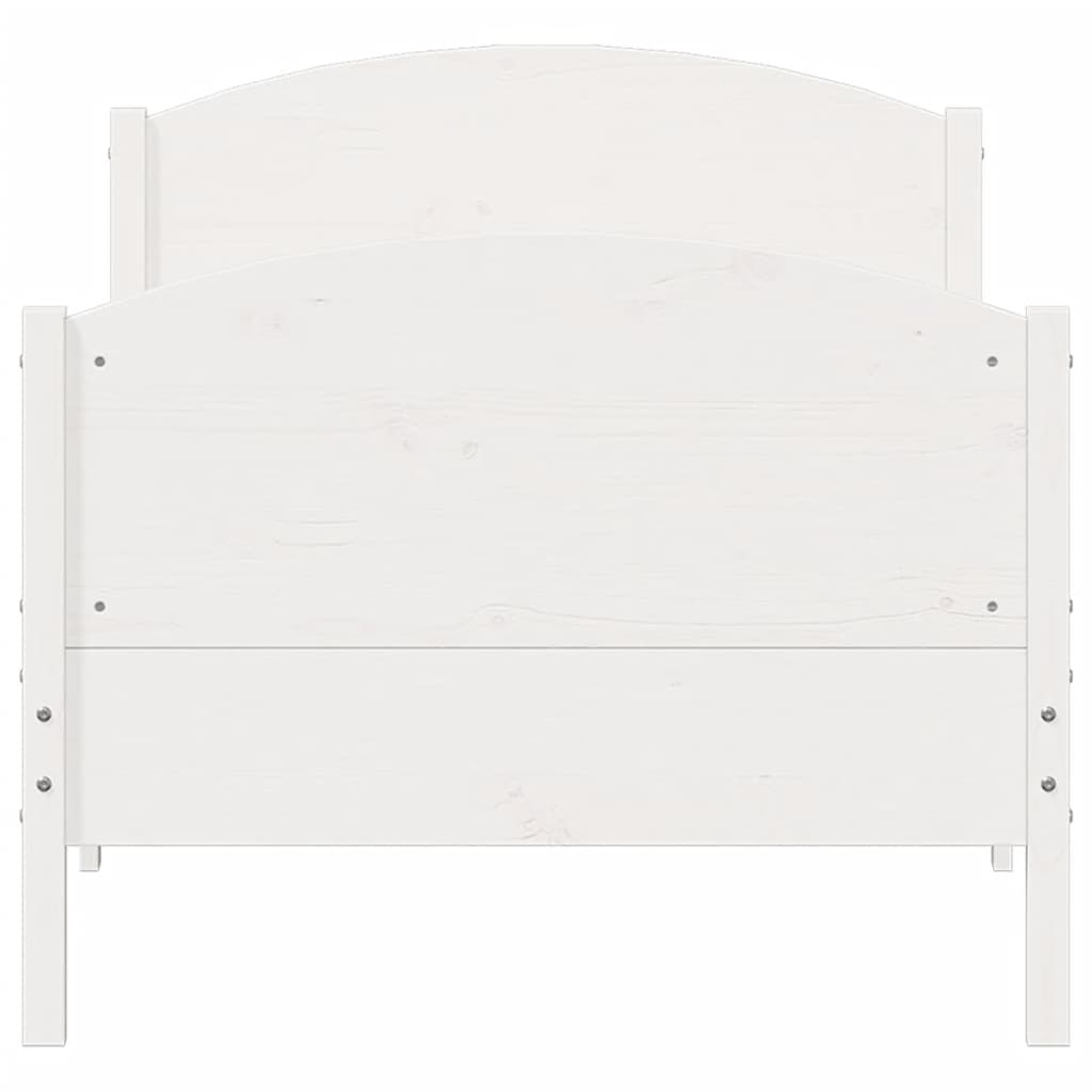 Bedframe zonder matras massief grenenhout wit 140x200 cm is nu te koop bij PeponiXL, paradijselijk wonen!