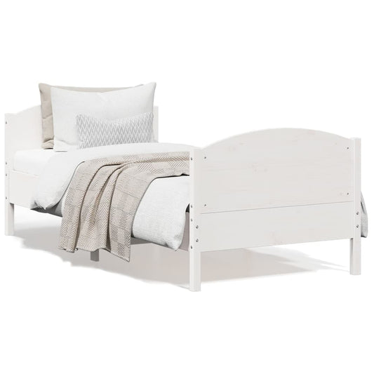Bedframe zonder matras massief grenenhout wit 90x190 cm is nu te koop bij PeponiXL, paradijselijk wonen!