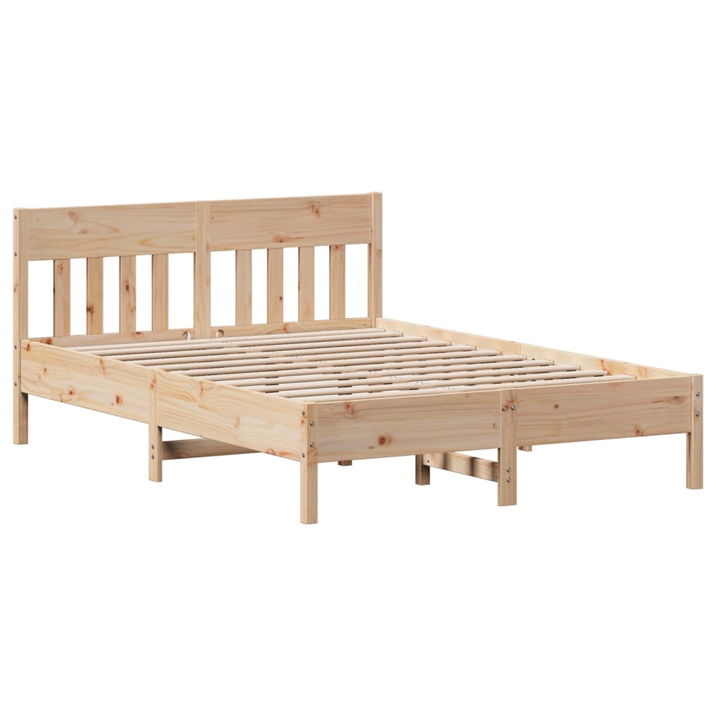 Bedframe zonder matras massief grenenhout 140x200 cm is nu te koop bij PeponiXL, paradijselijk wonen!