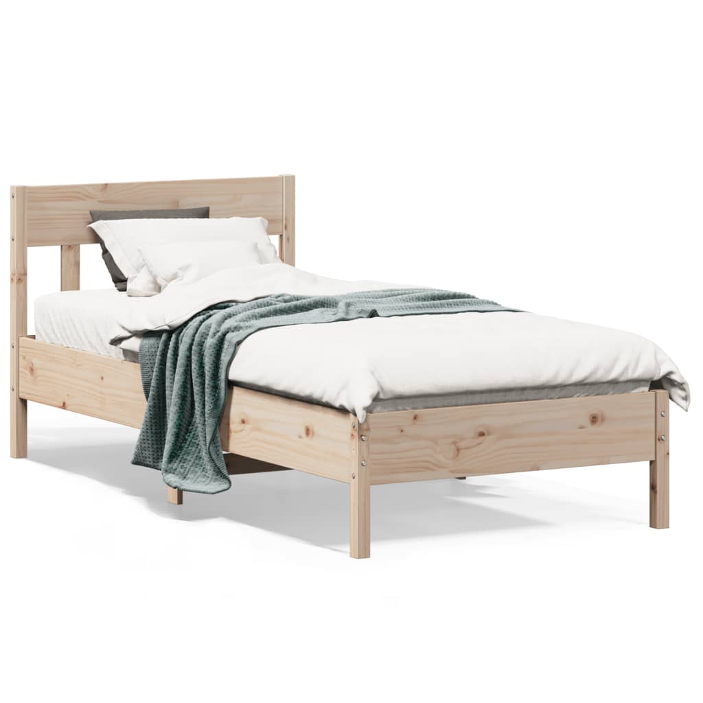 Bedframe zonder matras massief grenenhout 90x200 cm is nu te koop bij PeponiXL, paradijselijk wonen!