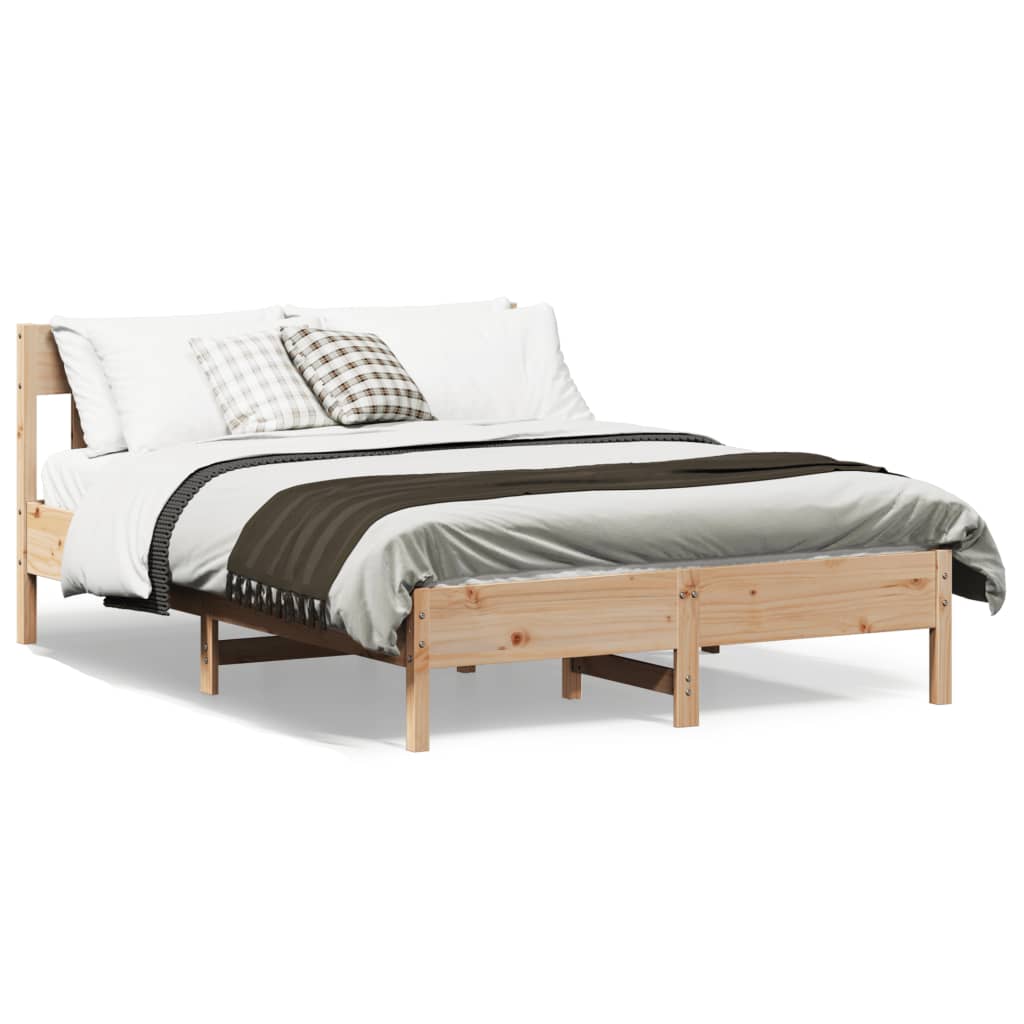 Bedframe zonder matras massief grenenhout 140x190 cm is nu te koop bij PeponiXL, paradijselijk wonen!