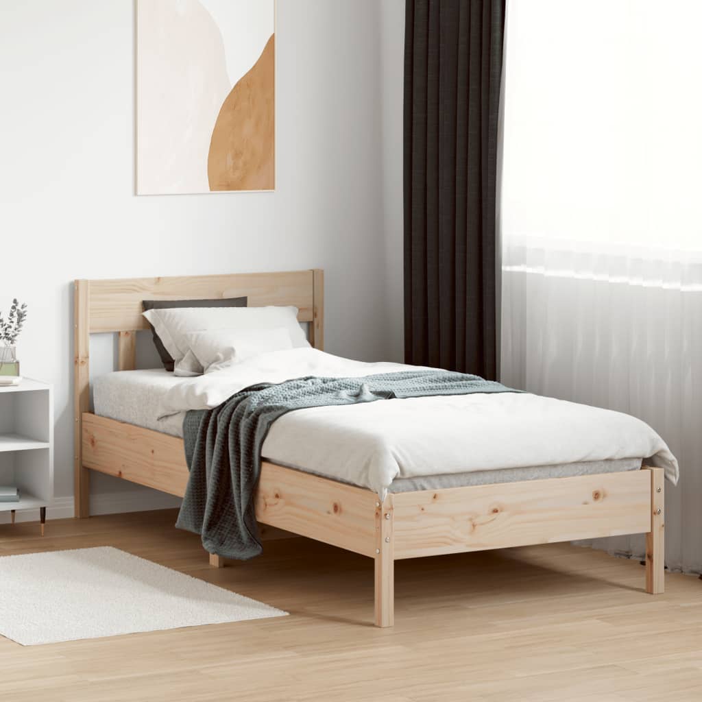 Bedframe zonder matras massief grenenhout 90x190 cm is nu te koop bij PeponiXL, paradijselijk wonen!