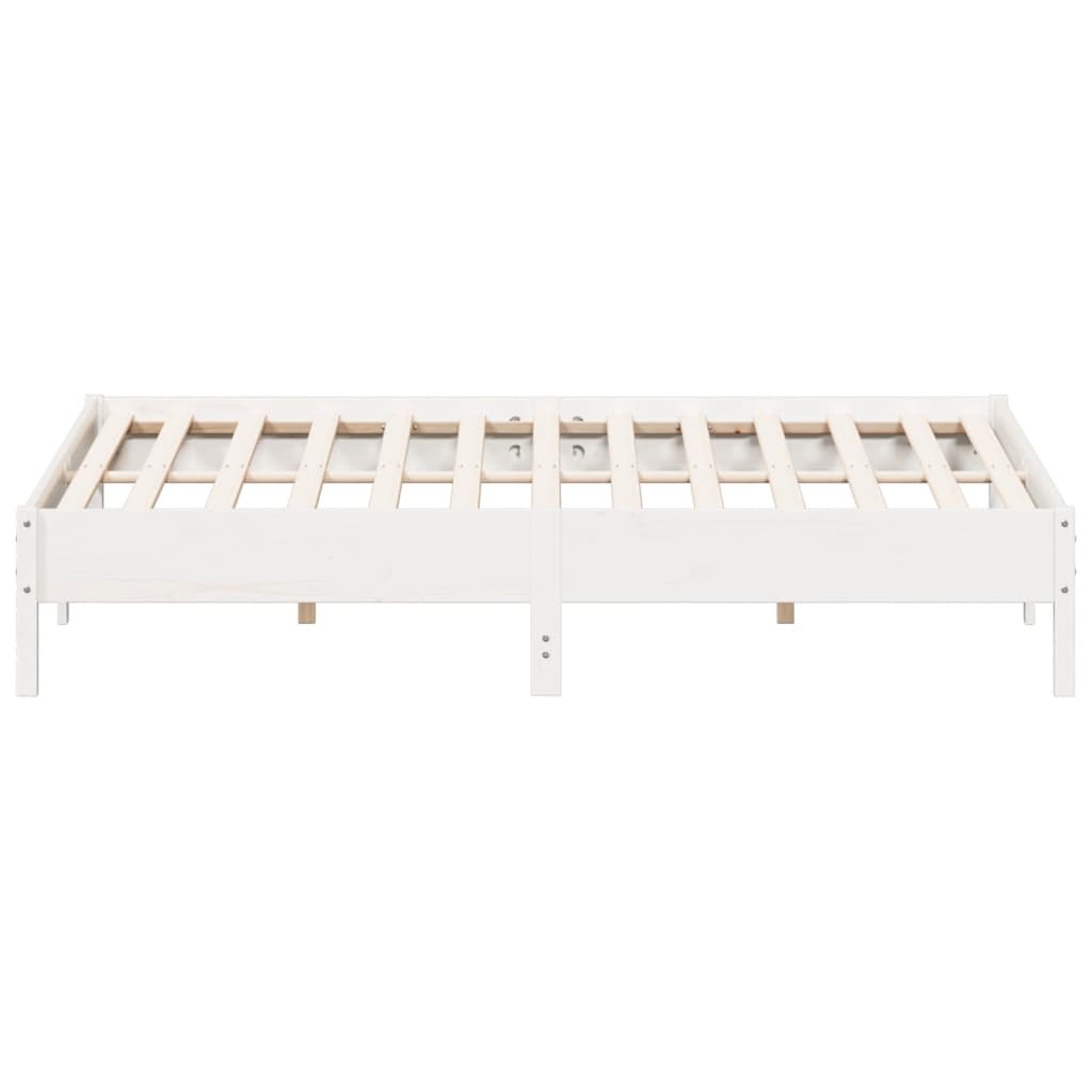 Bedframe zonder matras massief grenenhout wit 180x200 cm is nu te koop bij PeponiXL, paradijselijk wonen!