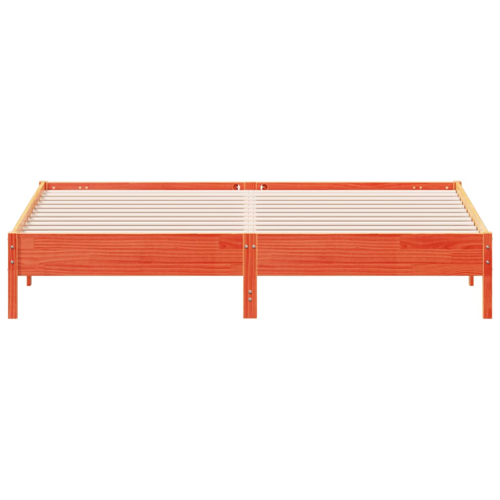 Bedframe zonder matras massief grenenhout wasbruin 180x200 cm is nu te koop bij PeponiXL, paradijselijk wonen!