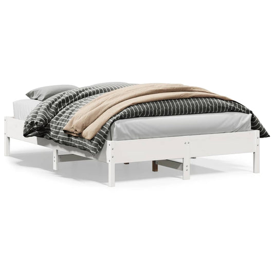 Bedframe zonder matras massief grenenhout wit 160x200 cm is nu te koop bij PeponiXL, paradijselijk wonen!