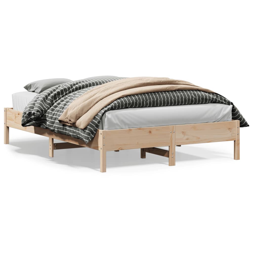 Bedframe zonder matras massief grenenhout 150x200 cm is nu te koop bij PeponiXL, paradijselijk wonen!