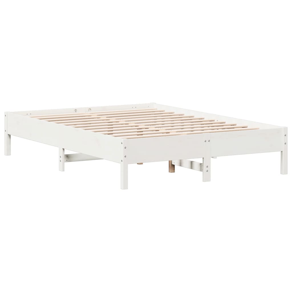 Bedframe zonder matras massief grenenhout wit 120x200 cm is nu te koop bij PeponiXL, paradijselijk wonen!
