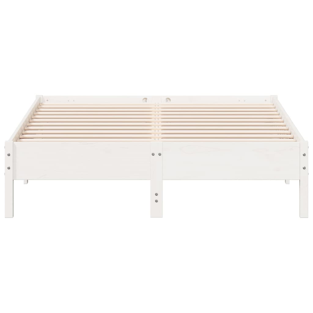 Bedframe zonder matras massief grenenhout wit 120x200 cm is nu te koop bij PeponiXL, paradijselijk wonen!
