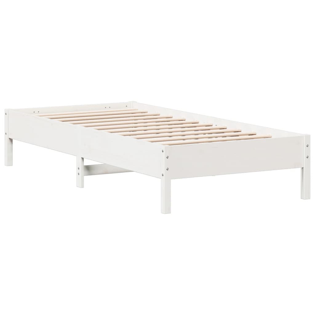 Bedframe zonder matras massief grenenhout wit 140x200 cm is nu te koop bij PeponiXL, paradijselijk wonen!