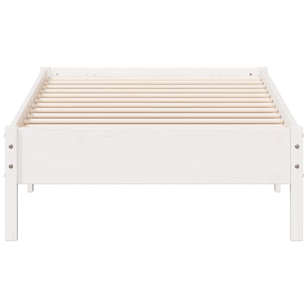 Bedframe zonder matras massief grenenhout wit 140x200 cm is nu te koop bij PeponiXL, paradijselijk wonen!