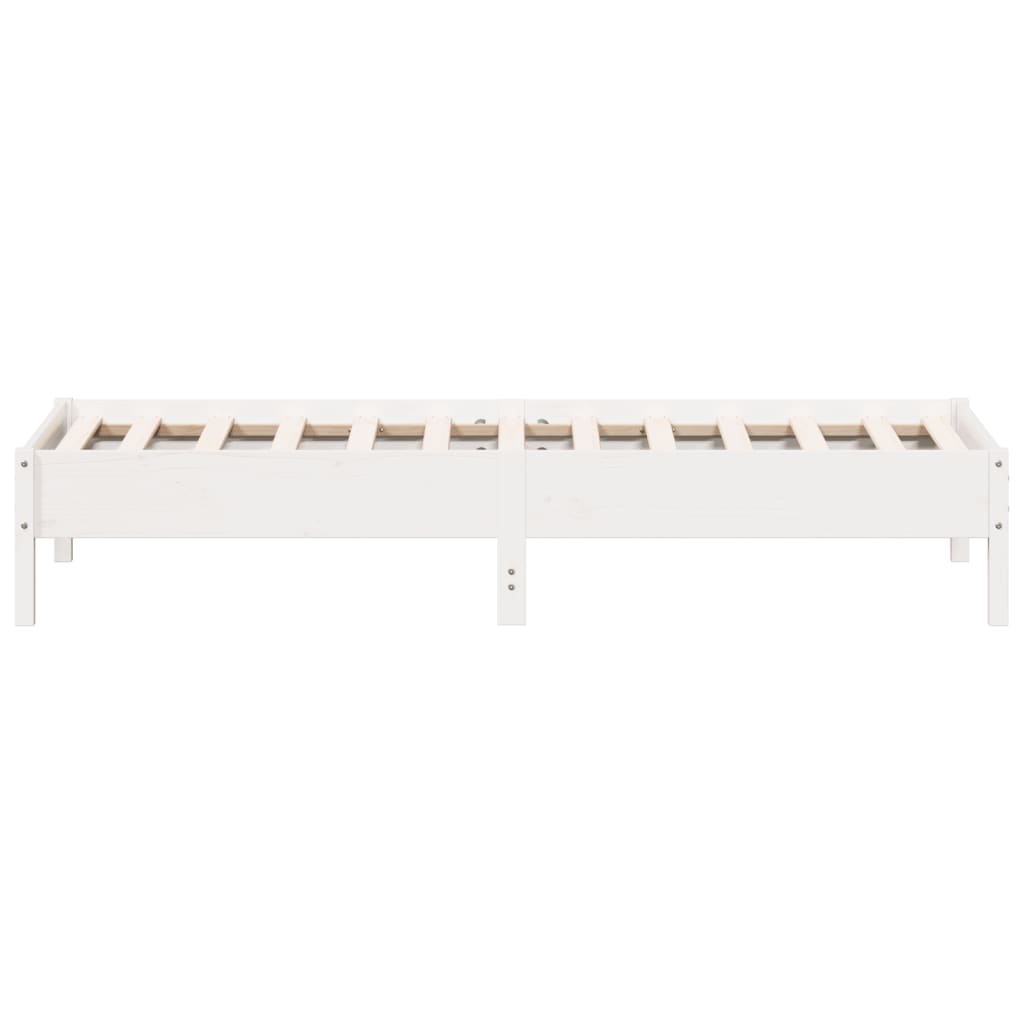 Bedframe zonder matras massief grenenhout wit 140x200 cm is nu te koop bij PeponiXL, paradijselijk wonen!