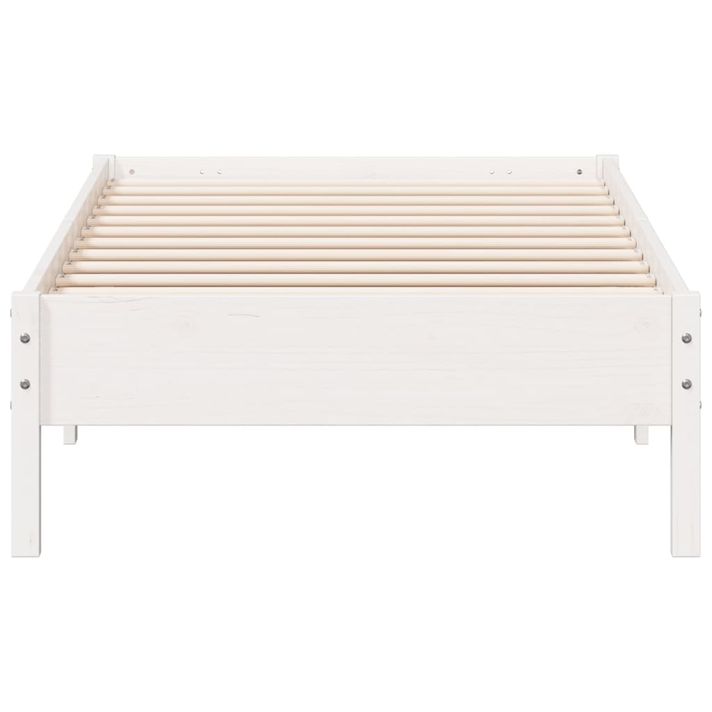 Bedframe zonder matras massief grenenhout wit 90x200 cm is nu te koop bij PeponiXL, paradijselijk wonen!