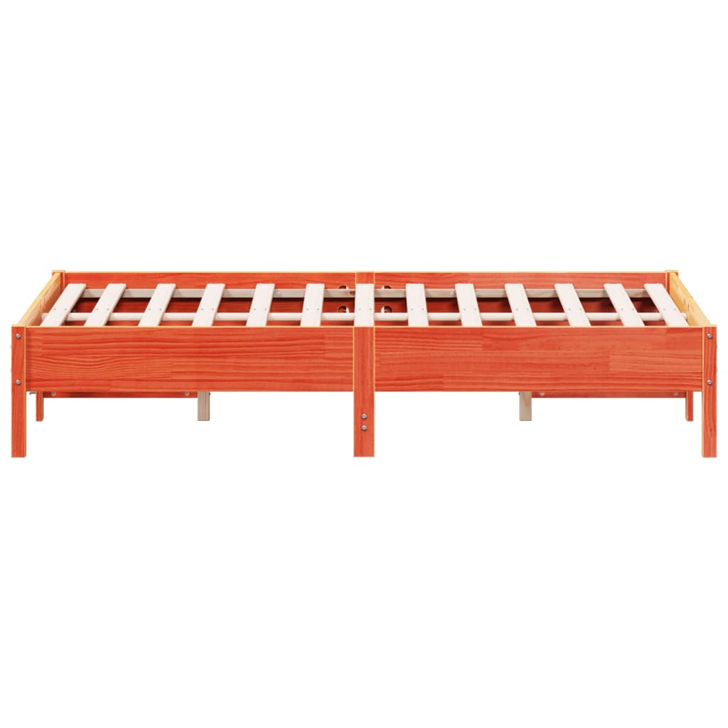 Bed met matras massief grenenhout wasbruin 140x190 cm is nu te koop bij PeponiXL, paradijselijk wonen!