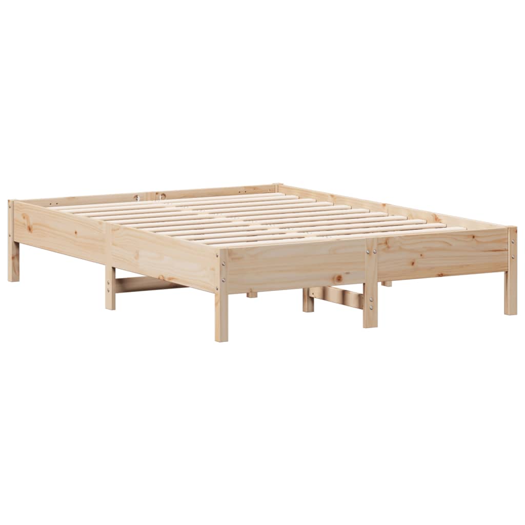 Bedframe zonder matras massief grenenhout 135x190 cm is nu te koop bij PeponiXL, paradijselijk wonen!