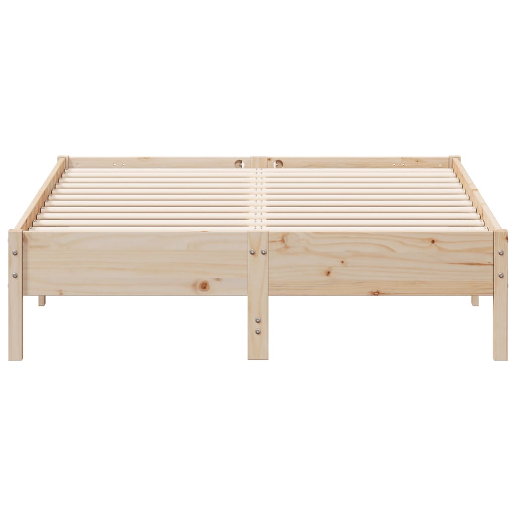 Bedframe zonder matras massief grenenhout 135x190 cm is nu te koop bij PeponiXL, paradijselijk wonen!