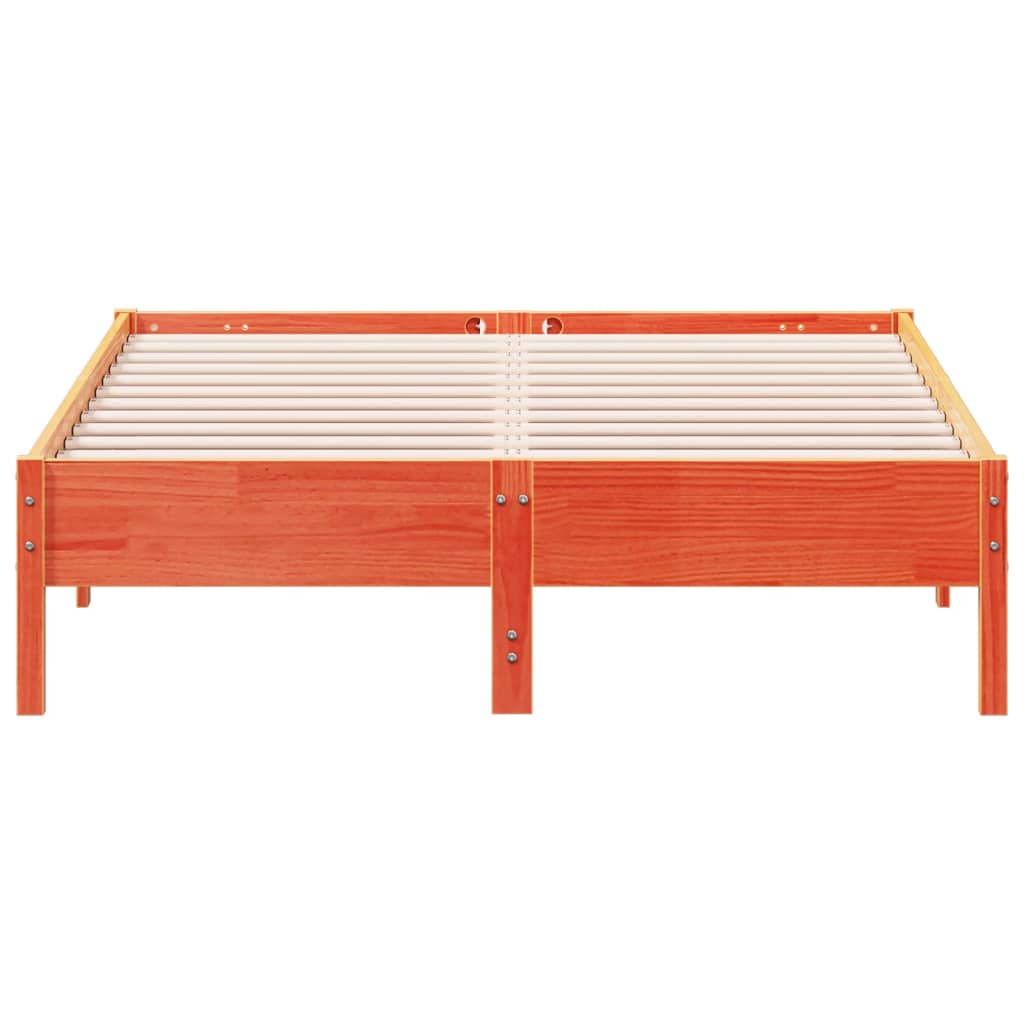 Bedframe zonder matras massief grenenhout wasbruin 120x190 cm is nu te koop bij PeponiXL, paradijselijk wonen!