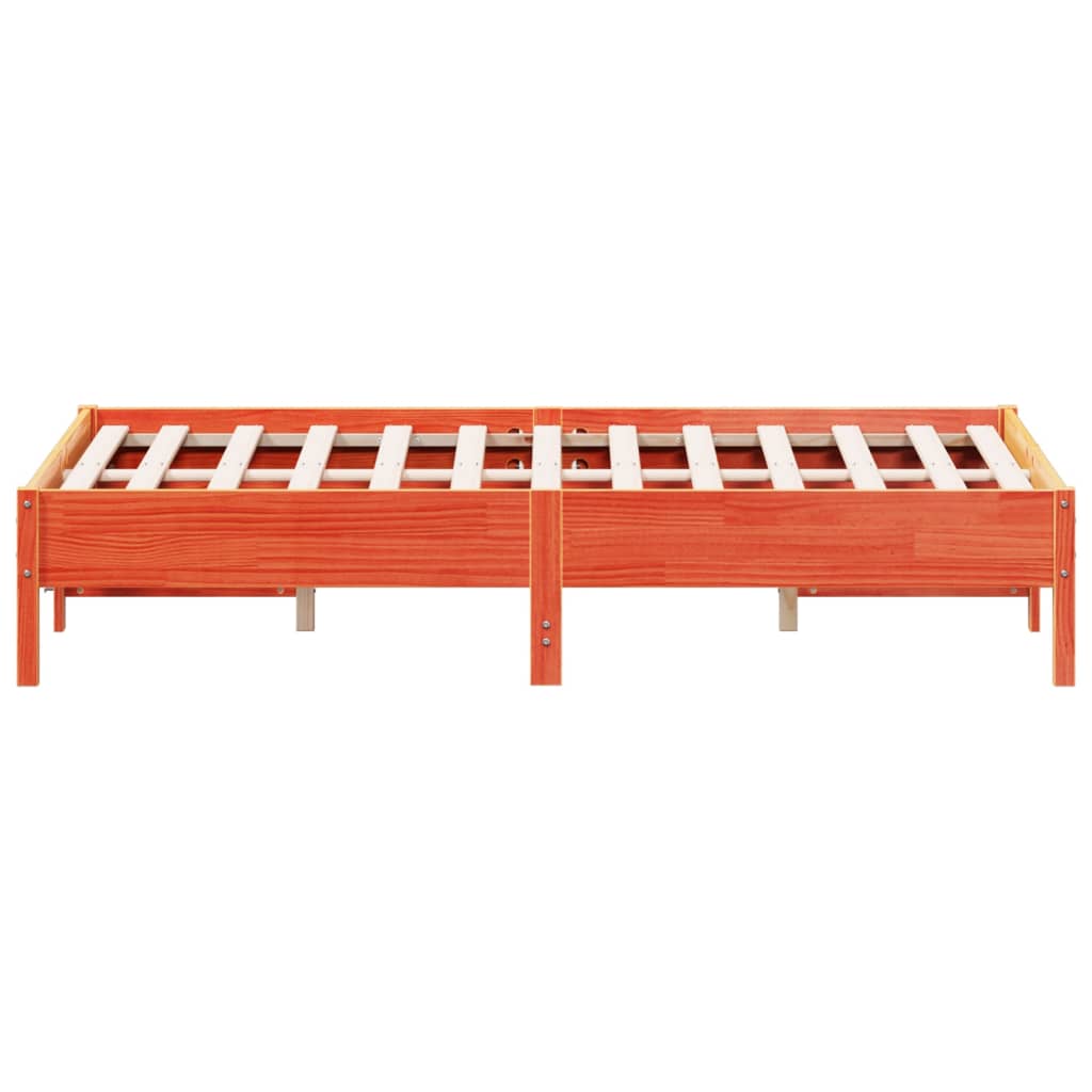Bedframe zonder matras massief grenenhout wasbruin 120x190 cm is nu te koop bij PeponiXL, paradijselijk wonen!