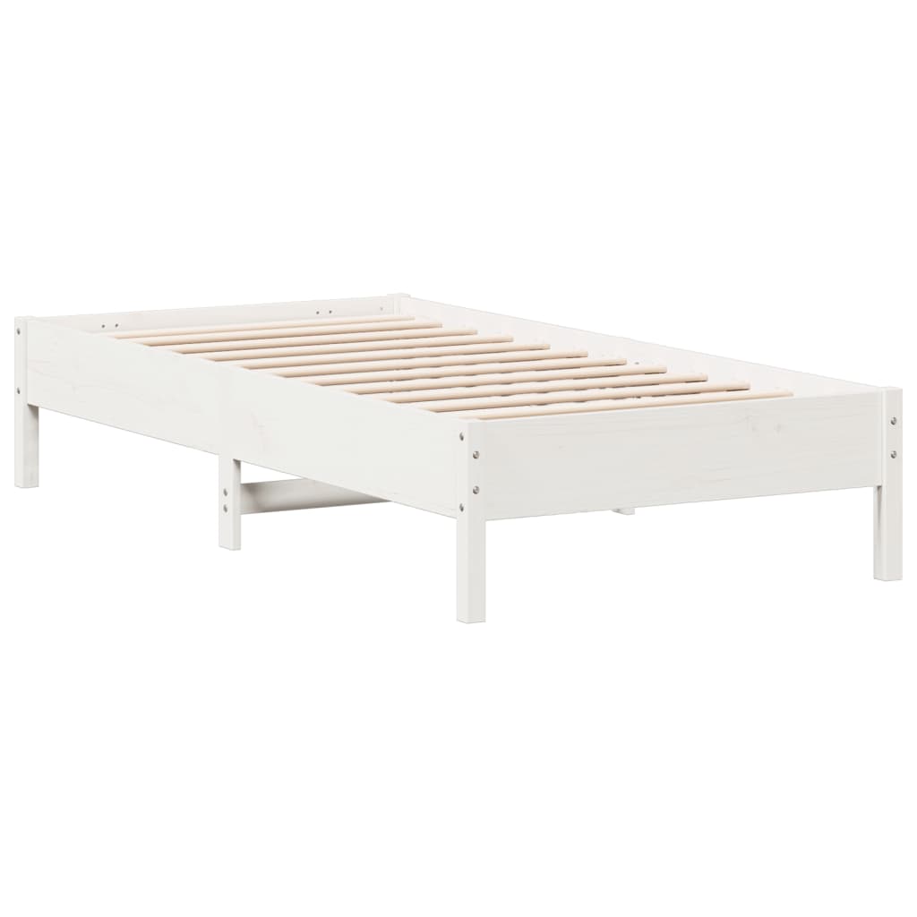 Bedframe zonder matras massief grenenhout wit 90x190 cm is nu te koop bij PeponiXL, paradijselijk wonen!