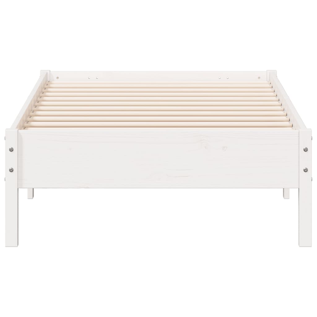 Bedframe zonder matras massief grenenhout wit 90x190 cm is nu te koop bij PeponiXL, paradijselijk wonen!