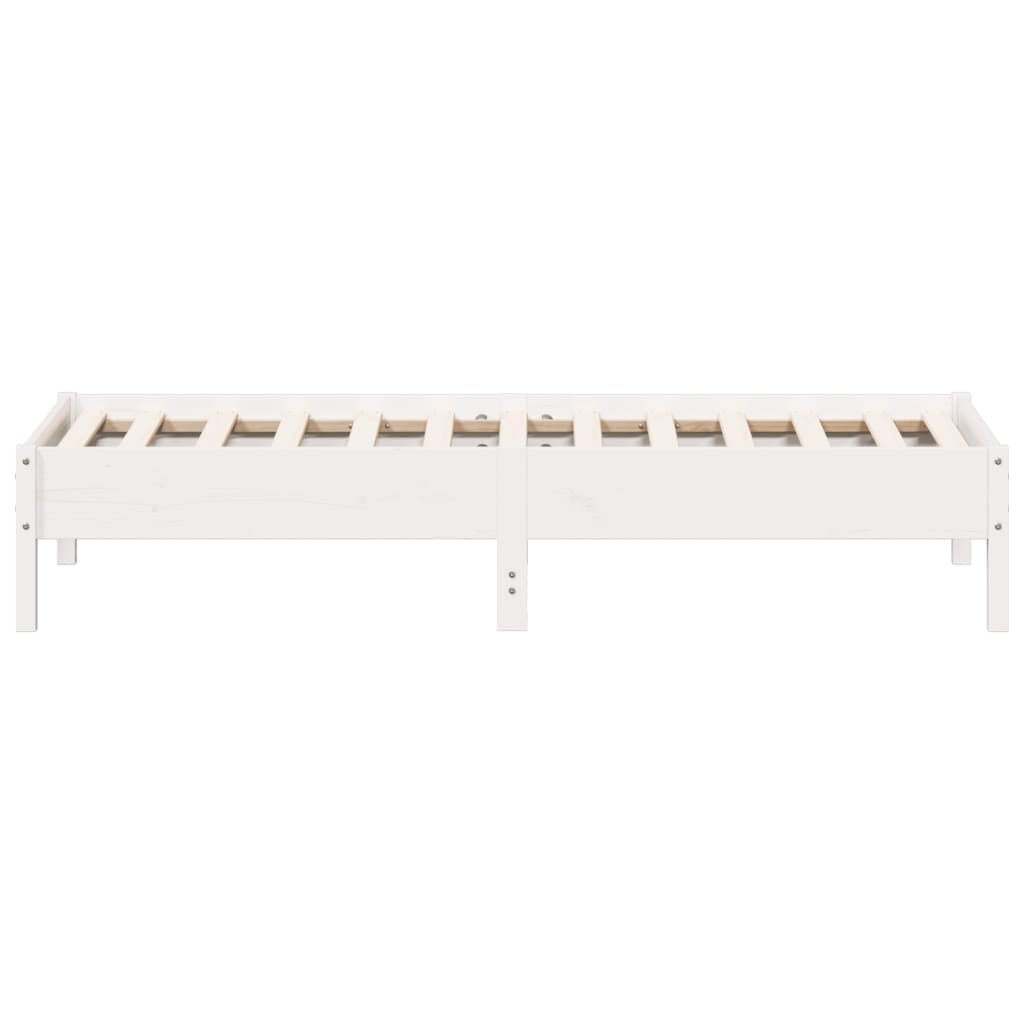Bedframe zonder matras massief grenenhout wit 90x190 cm is nu te koop bij PeponiXL, paradijselijk wonen!