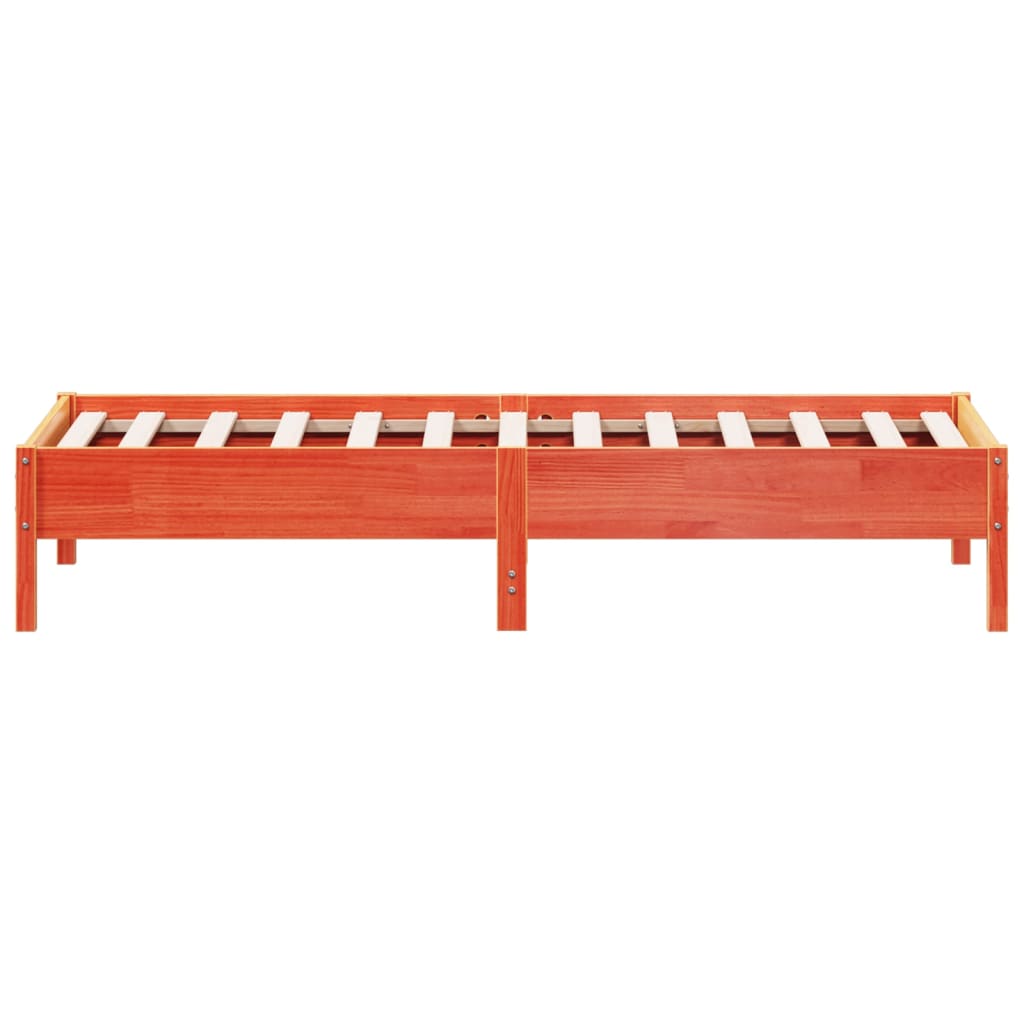 Bedframe zonder matras massief grenenhout wasbruin 90x190 cm is nu te koop bij PeponiXL, paradijselijk wonen!