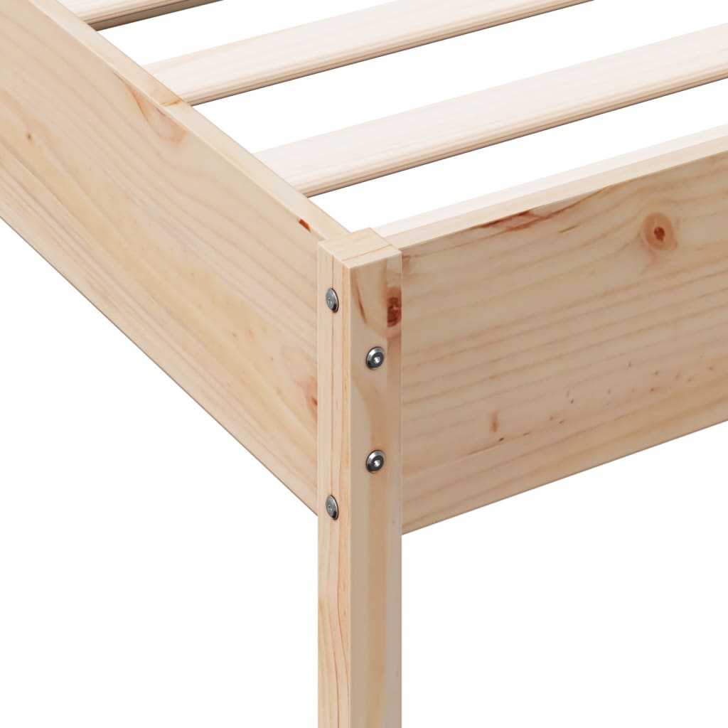 Bedframe zonder matras massief grenenhout 75x190 cm is nu te koop bij PeponiXL, paradijselijk wonen!