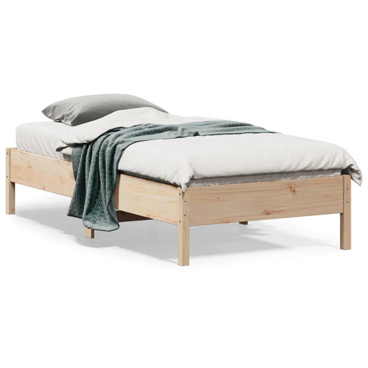Bedframe zonder matras massief grenenhout 75x190 cm is nu te koop bij PeponiXL, paradijselijk wonen!