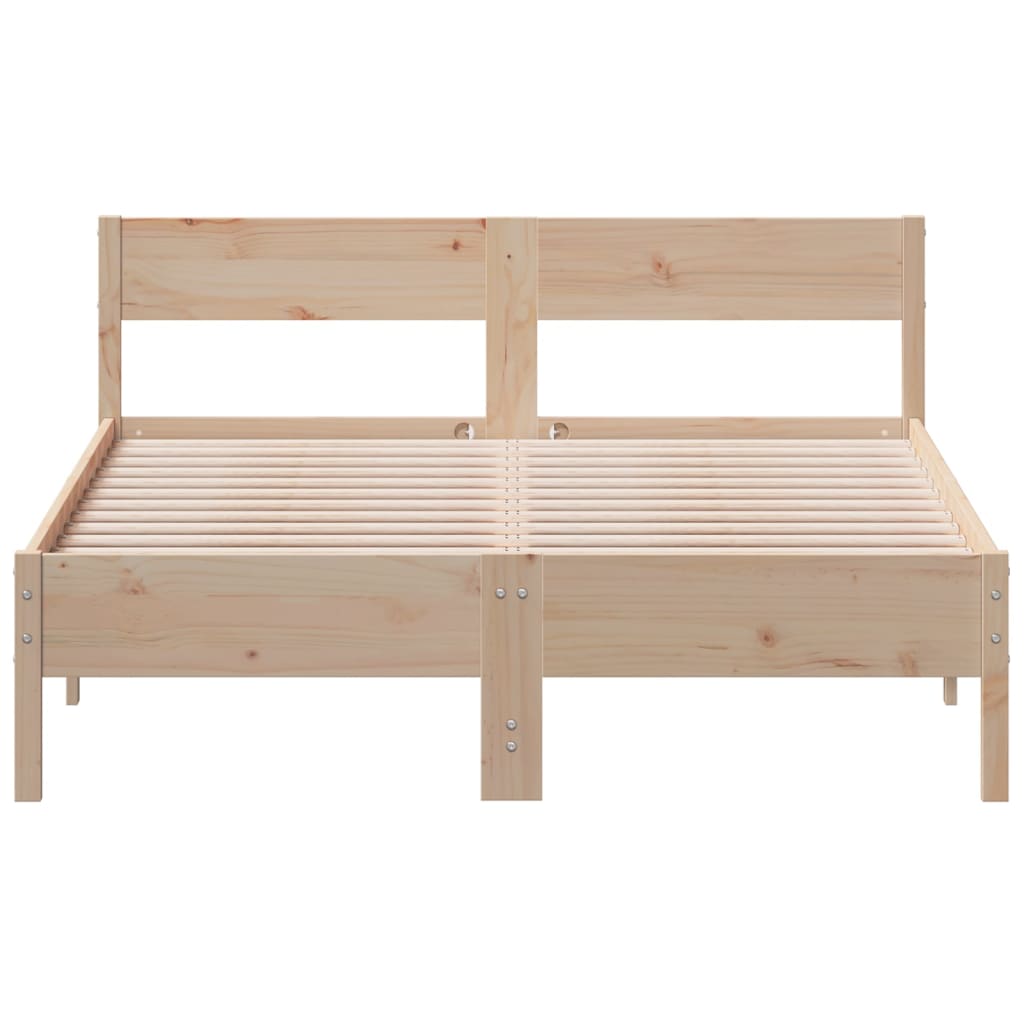 Bedframe zonder matras massief grenenhout 140x200 cm is nu te koop bij PeponiXL, paradijselijk wonen!