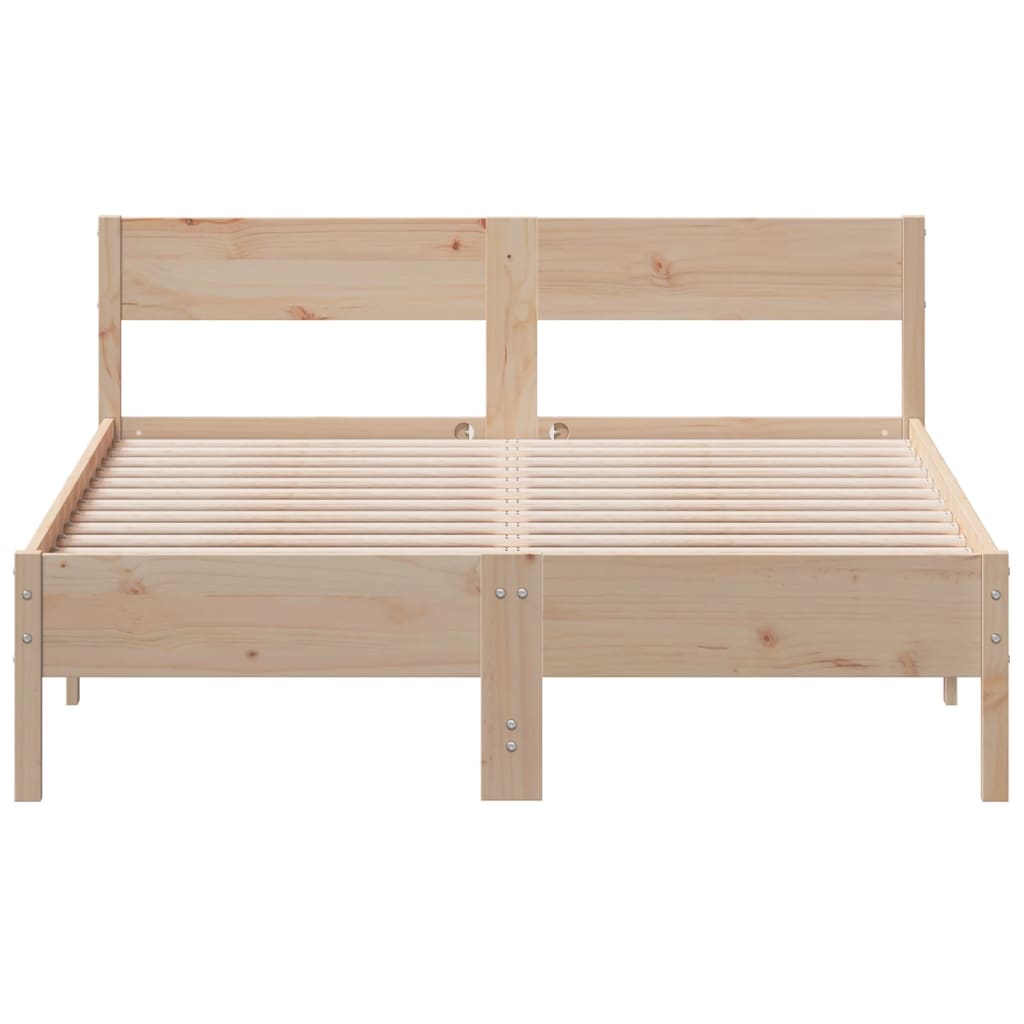 Bedframe zonder matras massief grenenhout 140x190 cm is nu te koop bij PeponiXL, paradijselijk wonen!