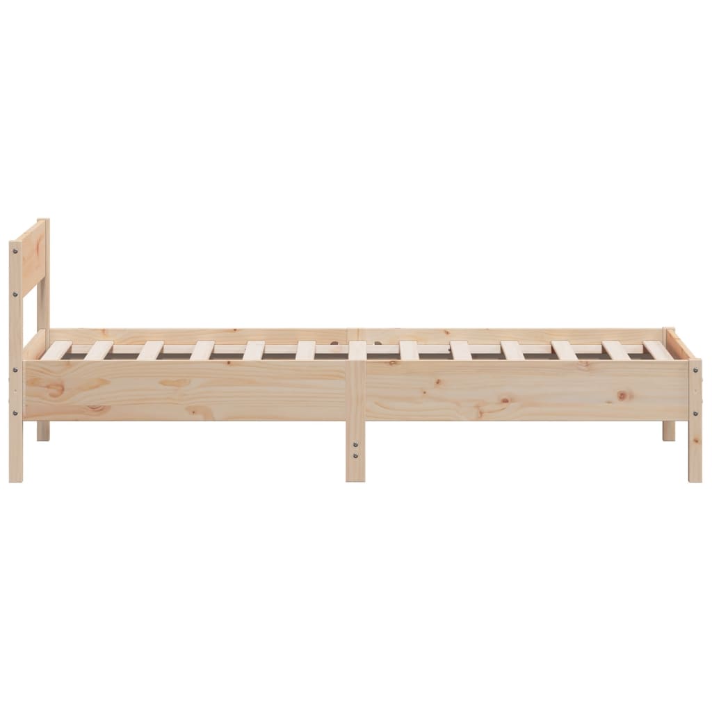 Bedframe zonder matras massief grenenhout 75x190 cm is nu te koop bij PeponiXL, paradijselijk wonen!