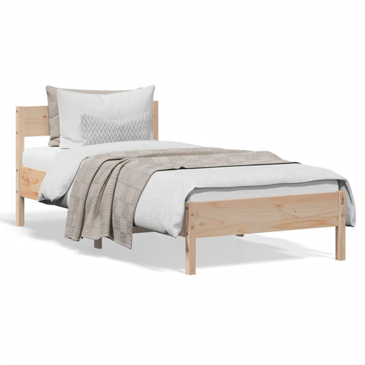 Bedframe zonder matras massief grenenhout 75x190 cm is nu te koop bij PeponiXL, paradijselijk wonen!