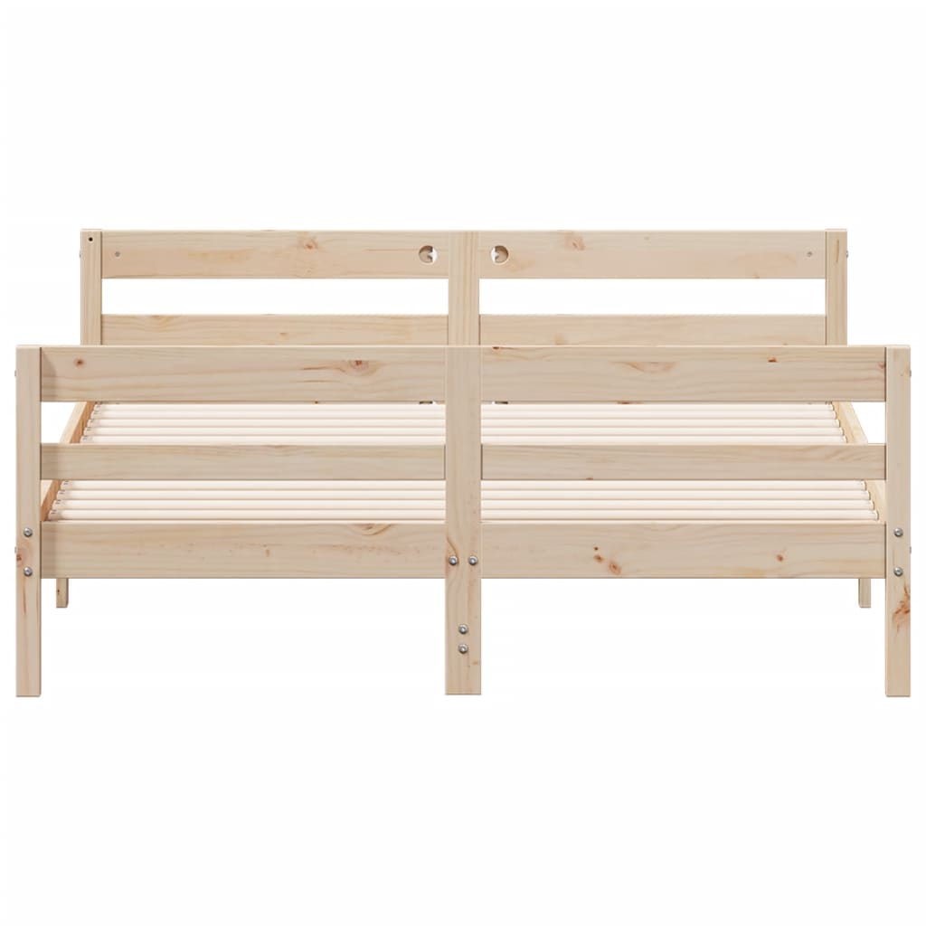 Bedframe zonder matras massief grenenhout 120x200 cm is nu te koop bij PeponiXL, paradijselijk wonen!