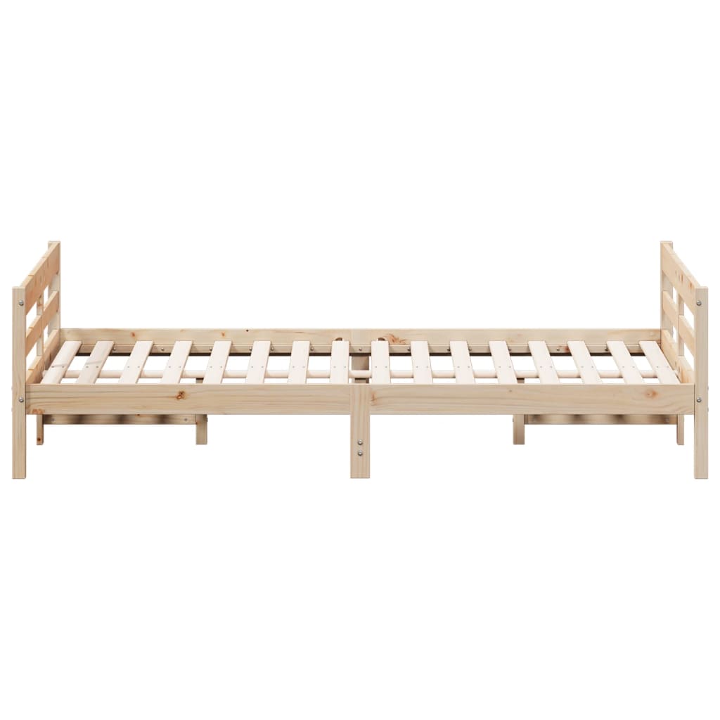 Bedframe zonder matras massief grenenhout 120x200 cm is nu te koop bij PeponiXL, paradijselijk wonen!