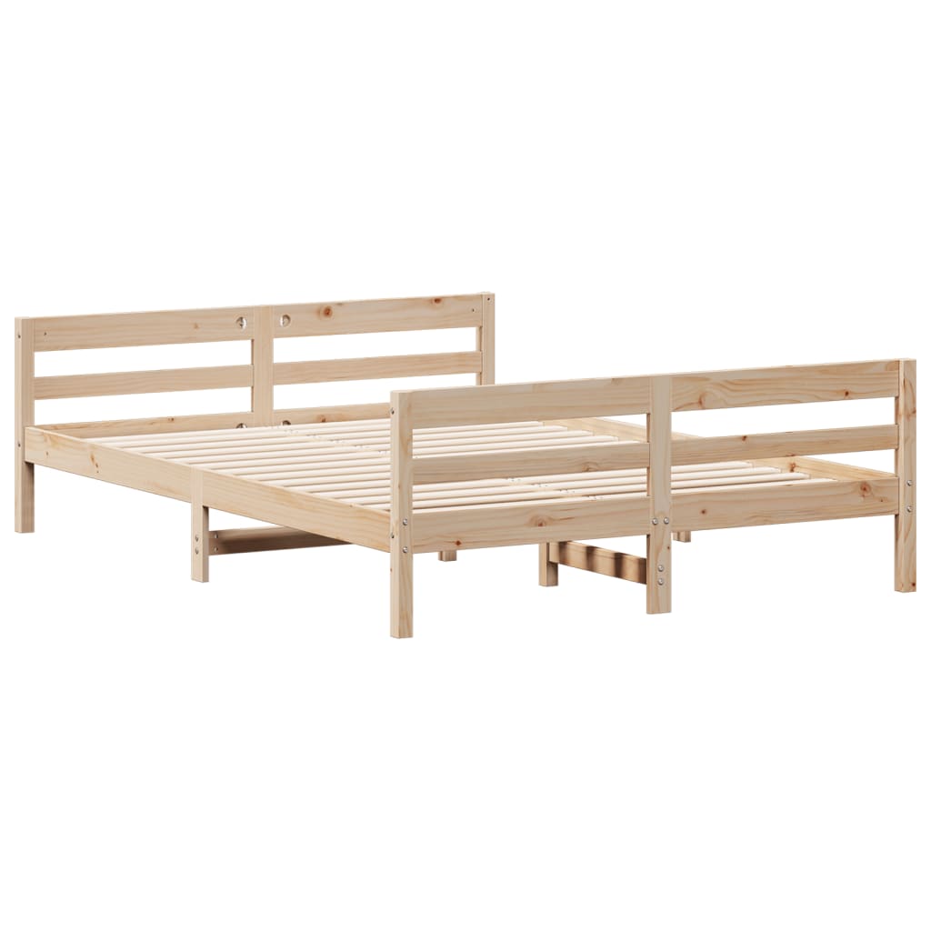 Bedframe zonder matras massief grenenhout 120x200 cm is nu te koop bij PeponiXL, paradijselijk wonen!