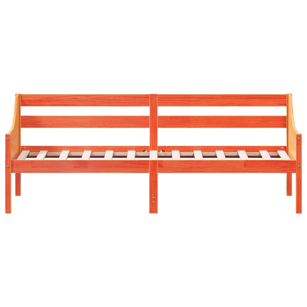 Bedbank zonder matras wasbruin 100x200 cm massief grenenhout is nu te koop bij PeponiXL, paradijselijk wonen!