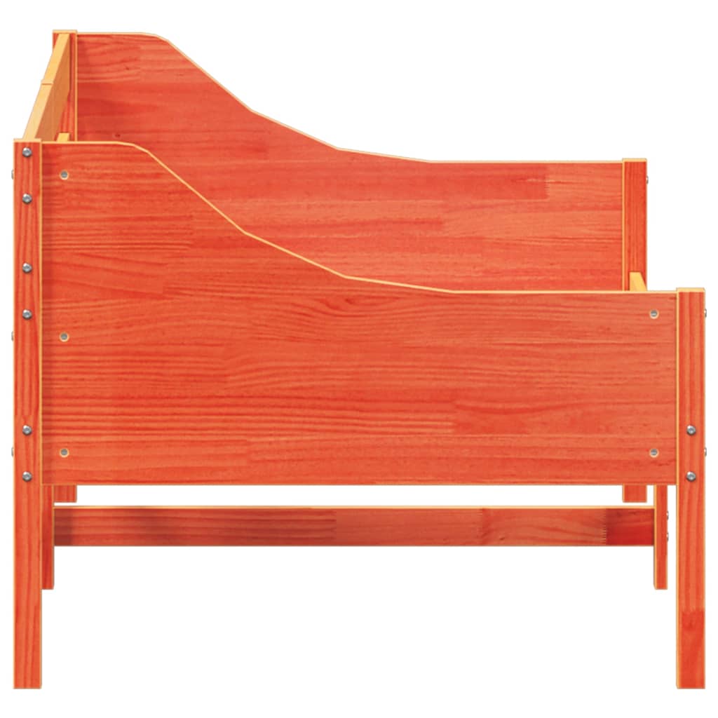 Bedbank zonder matras wasbruin 100x200 cm massief grenenhout is nu te koop bij PeponiXL, paradijselijk wonen!