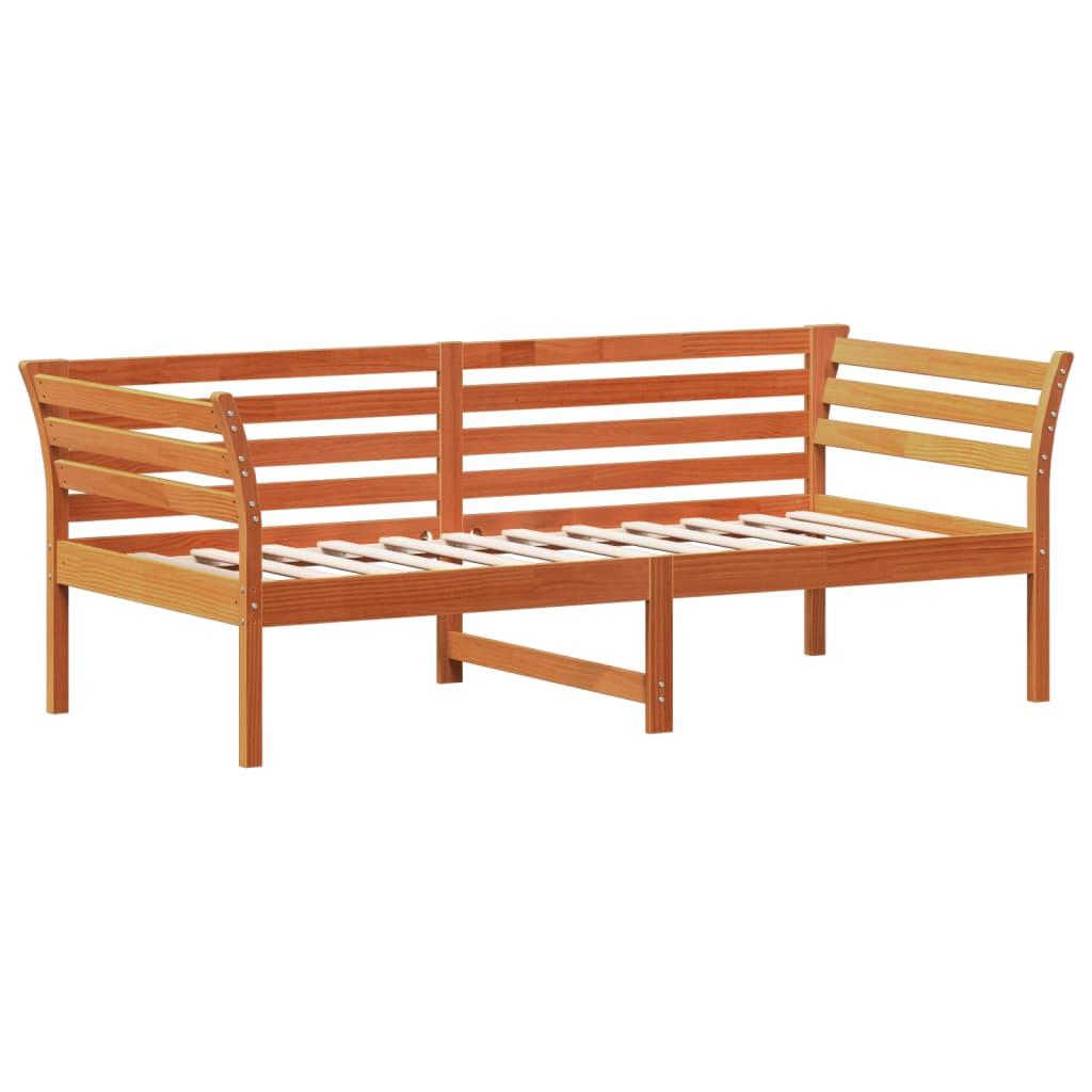 Bedbank zonder matras wasbruin 75x190 cm massief grenenhout is nu te koop bij PeponiXL, paradijselijk wonen!