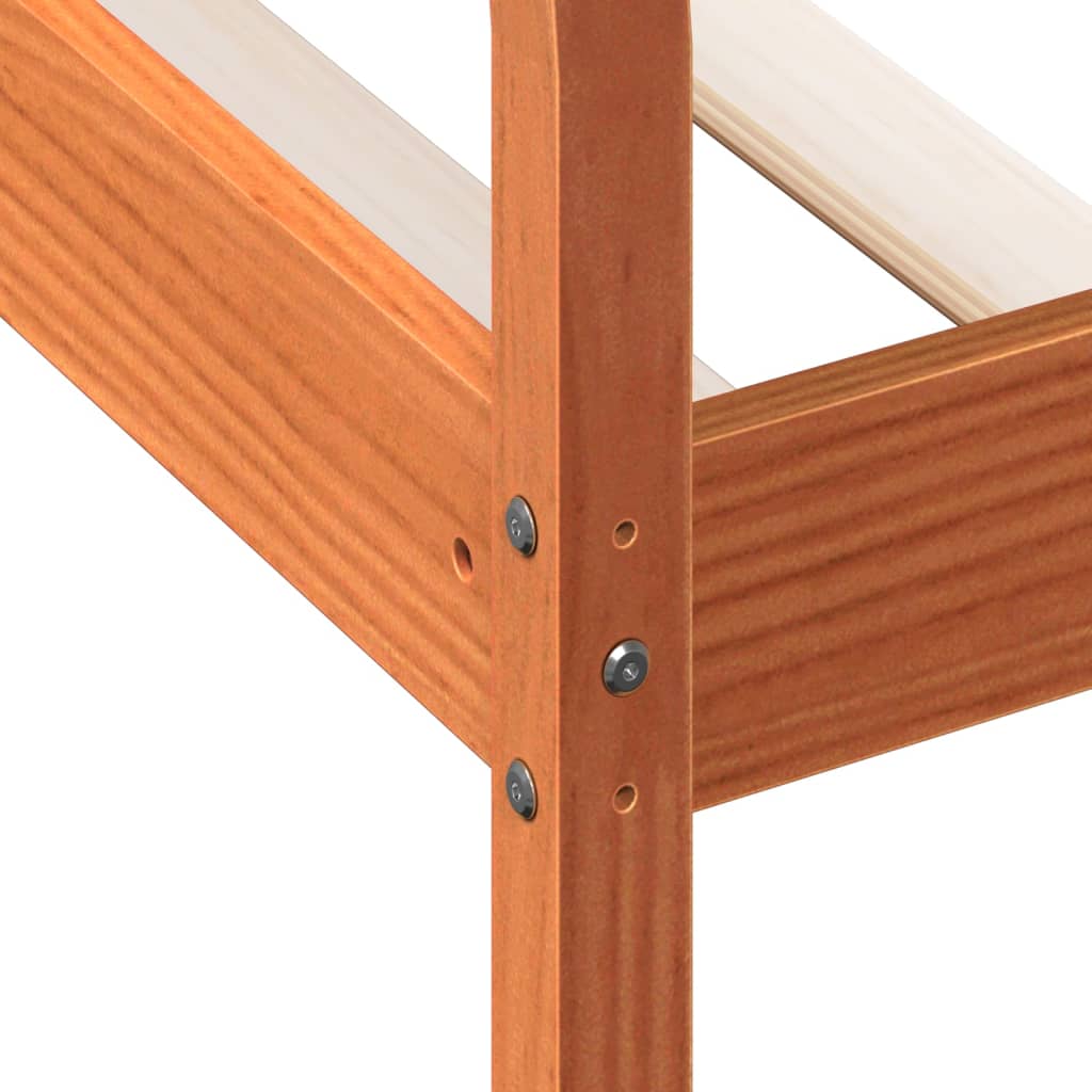 Bedbank zonder matras wasbruin 75x190 cm massief grenenhout is nu te koop bij PeponiXL, paradijselijk wonen!