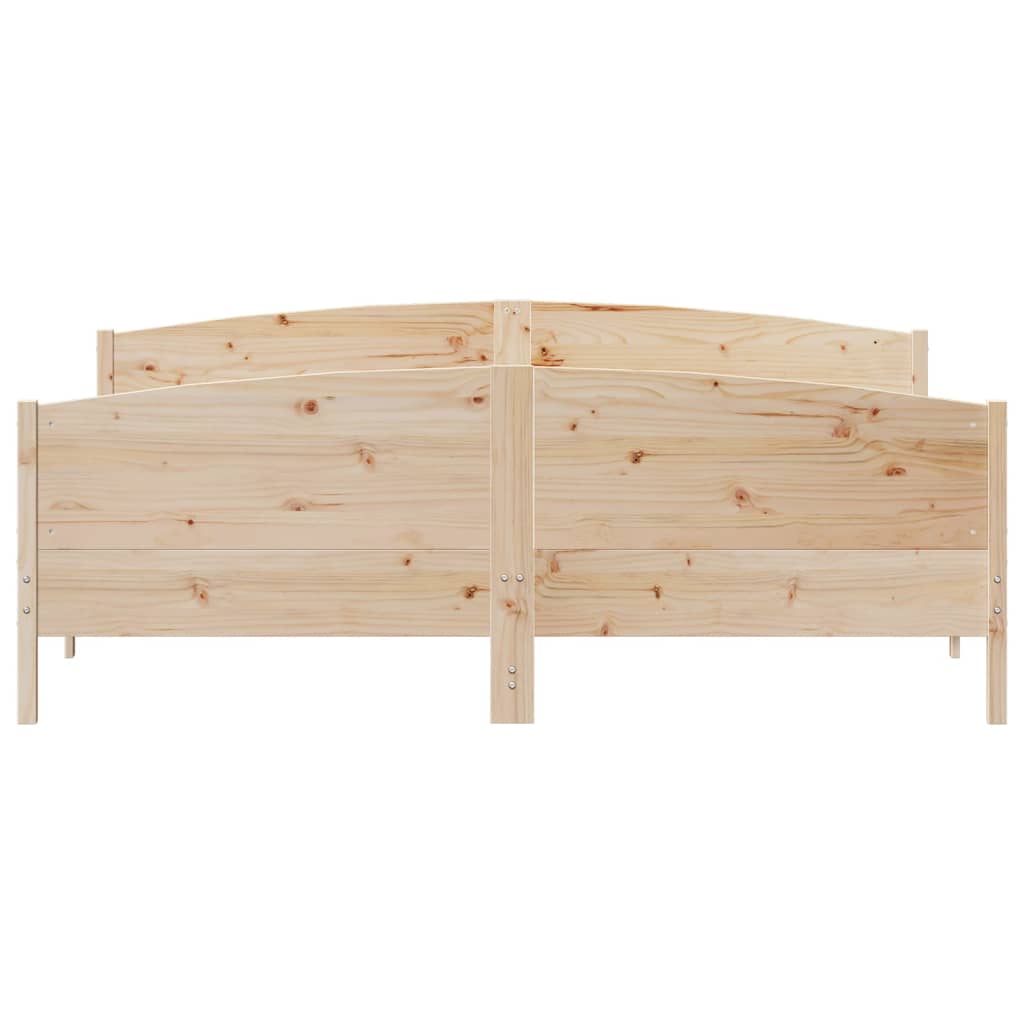 Bedframe zonder matras massief grenenhout 200x200 cm is nu te koop bij PeponiXL, paradijselijk wonen!