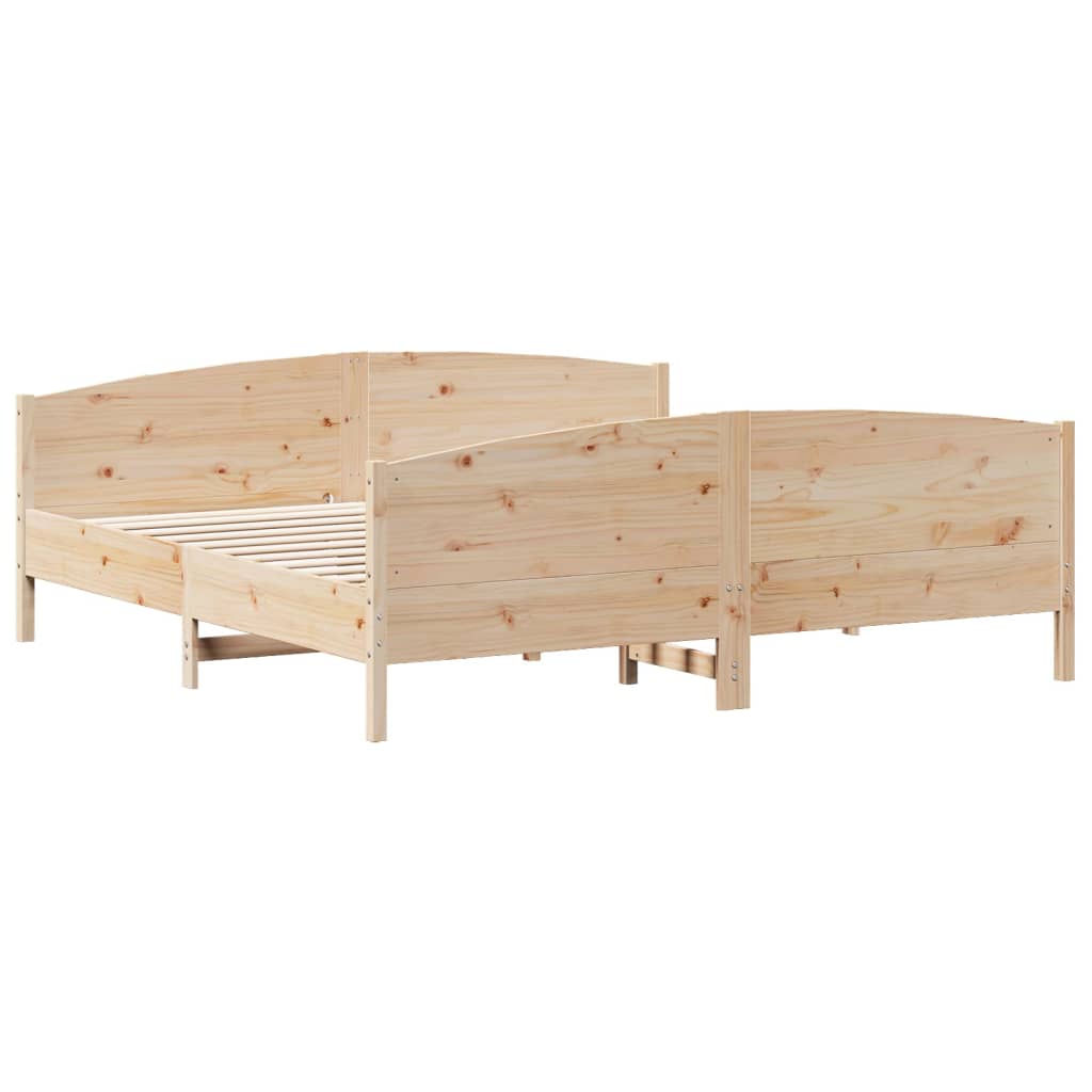 Bedframe zonder matras massief grenenhout 180x200 cm is nu te koop bij PeponiXL, paradijselijk wonen!