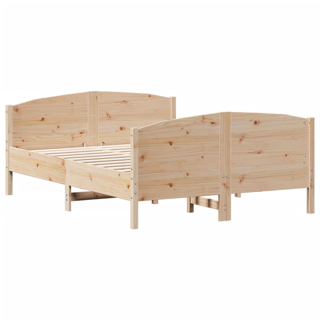 Bedframe zonder matras massief grenenhout 150x200 cm is nu te koop bij PeponiXL, paradijselijk wonen!