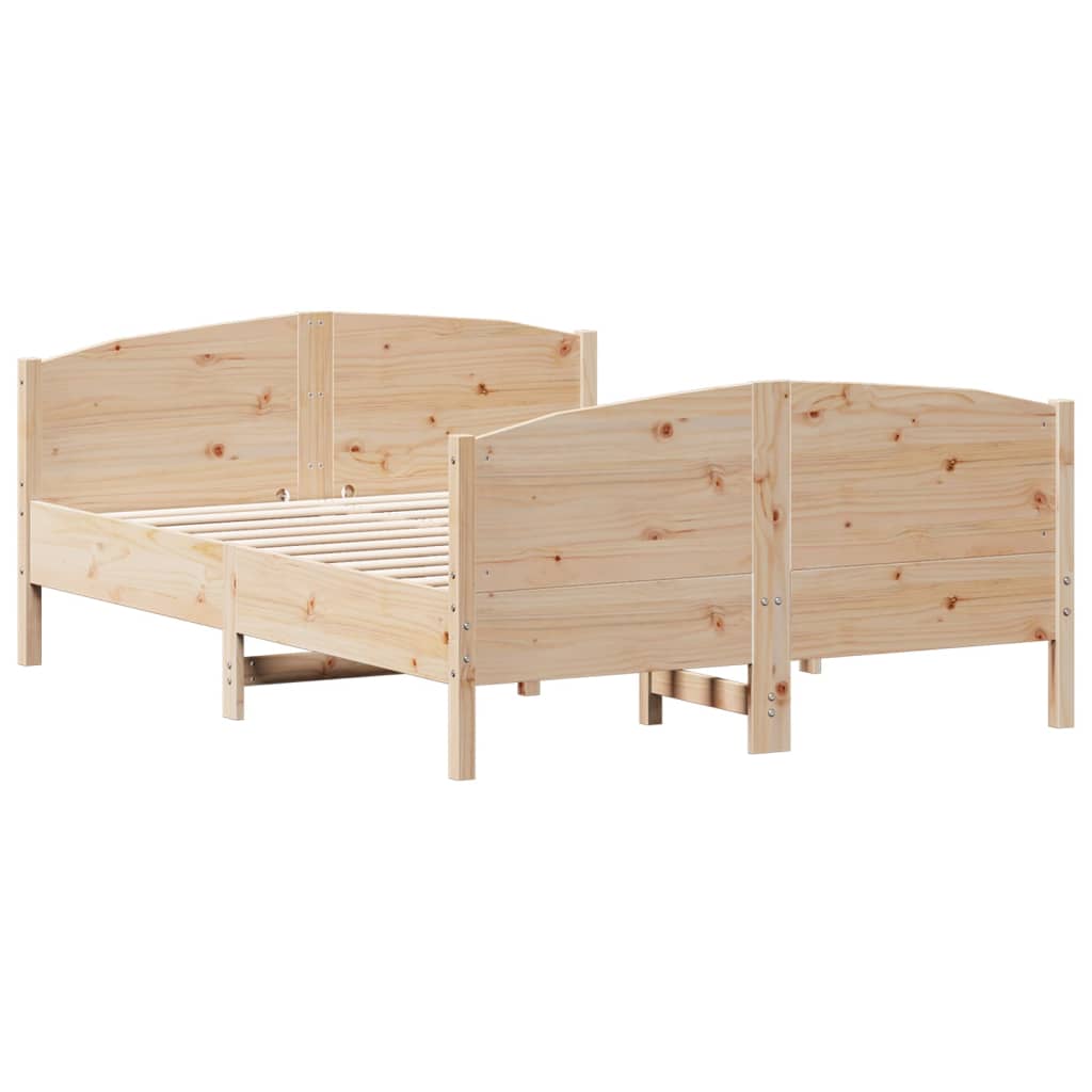 Bedframe zonder matras massief grenenhout 120x200 cm is nu te koop bij PeponiXL, paradijselijk wonen!