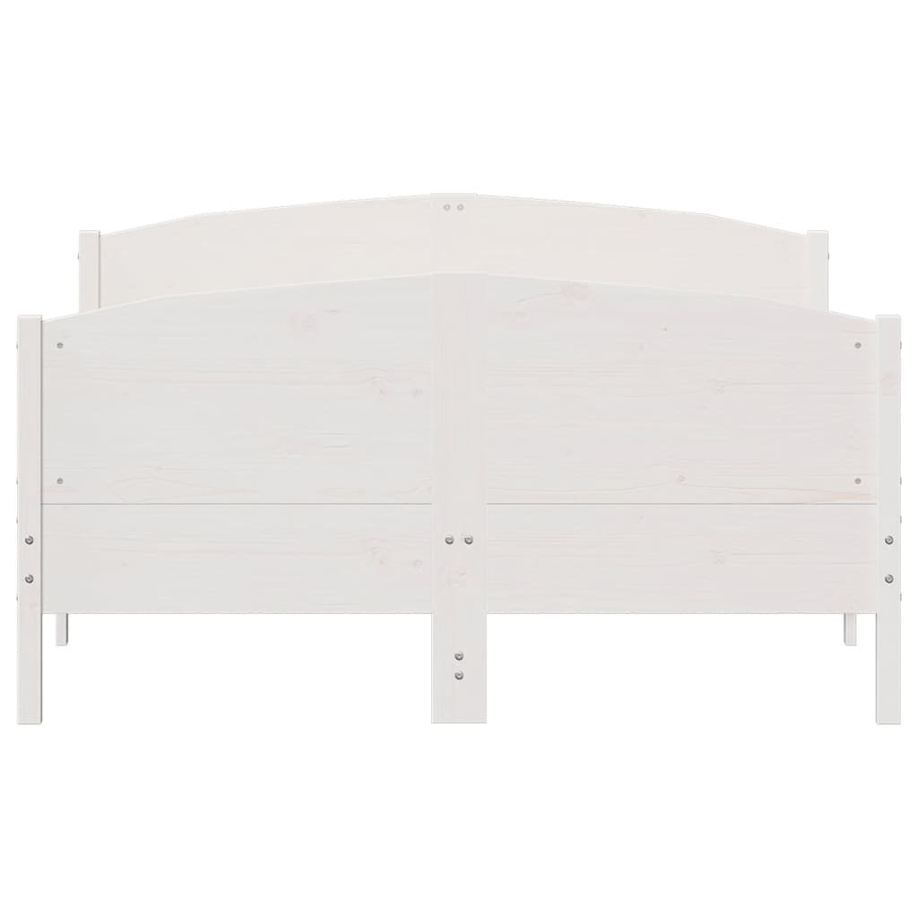 Bedframe zonder matras massief grenenhout wit 120x200 cm is nu te koop bij PeponiXL, paradijselijk wonen!