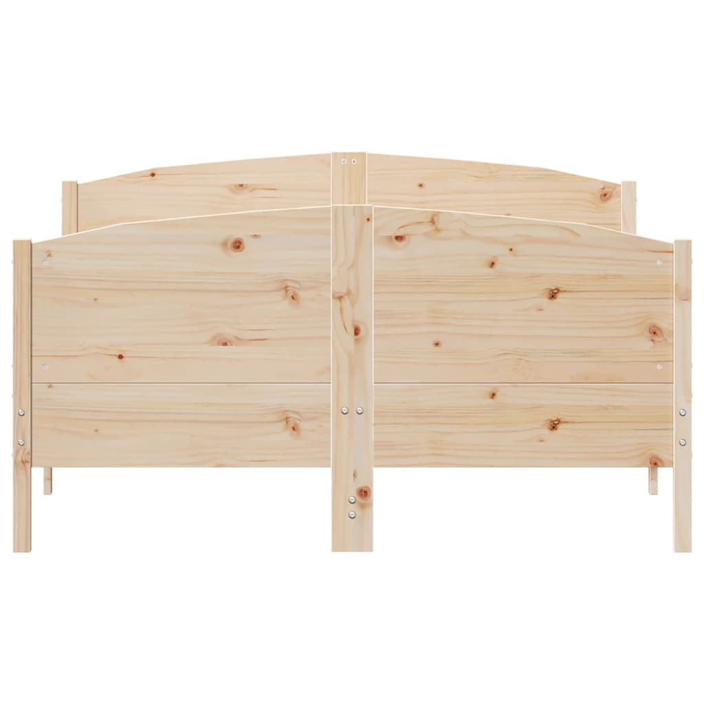 Bedframe zonder matras massief grenenhout 135x190 cm is nu te koop bij PeponiXL, paradijselijk wonen!