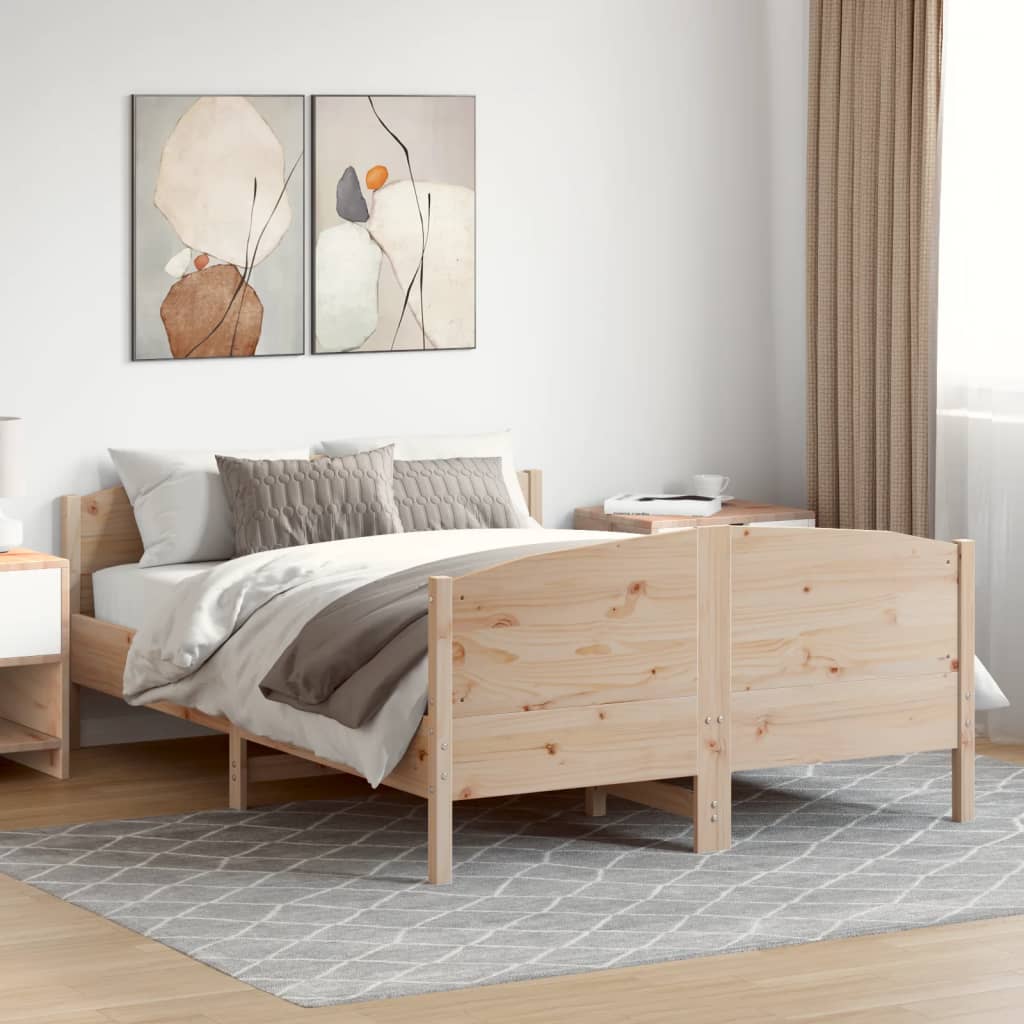 Bedframe zonder matras massief grenenhout 120x190 cm is nu te koop bij PeponiXL, paradijselijk wonen!