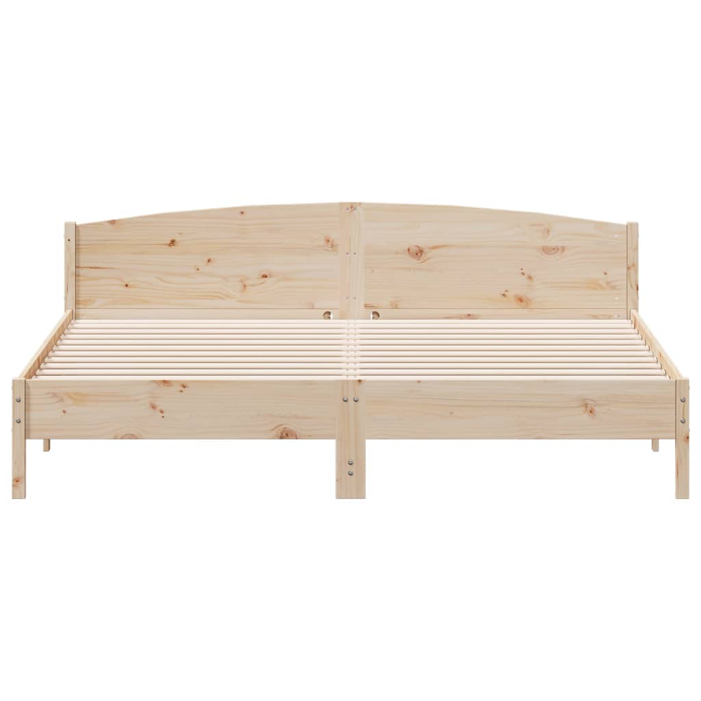 Bedframe zonder matras massief grenenhout 200x200 cm is nu te koop bij PeponiXL, paradijselijk wonen!