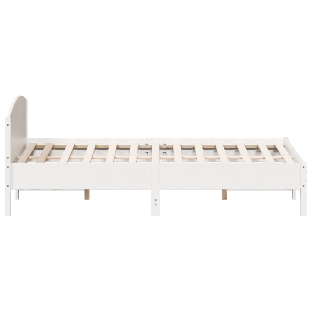 Bedframe zonder matras massief grenenhout wit 180x200 cm is nu te koop bij PeponiXL, paradijselijk wonen!